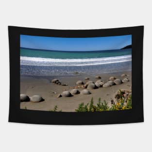 Moeraki Boulders, rochers sphériques , Nouvelle-Zélande Tapestry