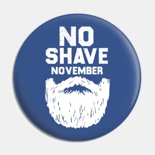 No Shave November Beard Pin