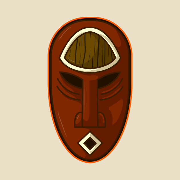 Ancient african aboriginal mask design by Drumsartco