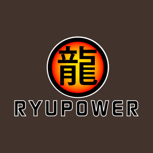 Power of the Dragon: Ryu Kanji logo Sticker T-Shirt