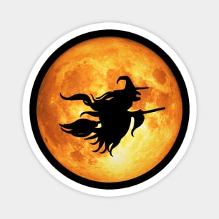 Halloween Witch Moon Magnet