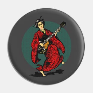 Vintage Japanese Rockabilly Player Pin