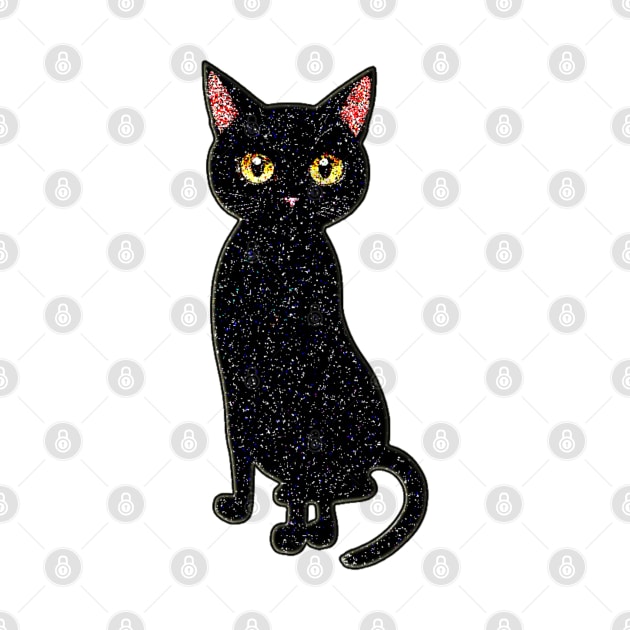 Crystal Black Cat by Artistic Design