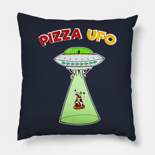 Funny Pizza UfO Geek Birthday Gift for Hippie Brother, Dad, pizza, cheese, food lover Pillow