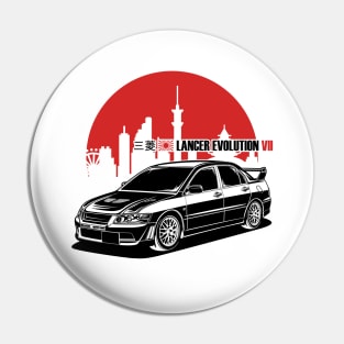 Lancer Evolution VII - Red & Black Print Pin