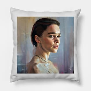 Emilia character study Pillow