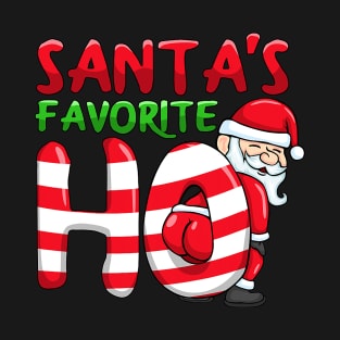 Santas Favorite Ho Santa favourite Ho Funny Girls Christmas T-Shirt