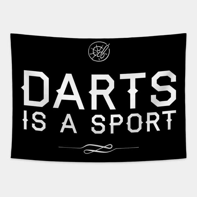 Darts is a Sport Tapestry by BedRockDesign