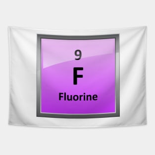 Fluorine Element Tile - Periodic Table Tapestry