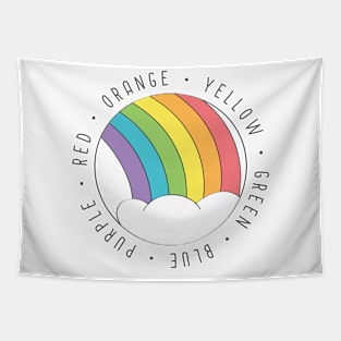 Rainbow Colors © GraphicLoveShop Tapestry