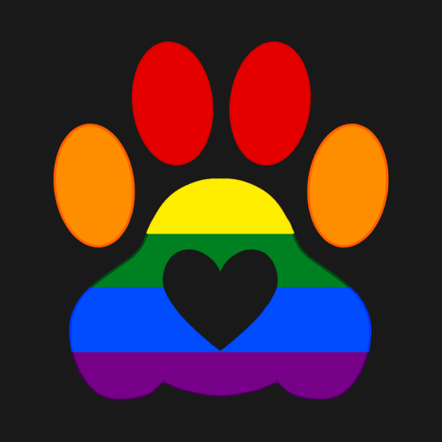 Pride Paw: Gay Pride by SkyBlueArts