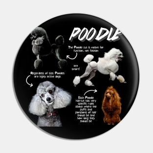 Poodle Fun Facts Pin