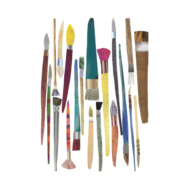 Paintbrushes collage by jenblove