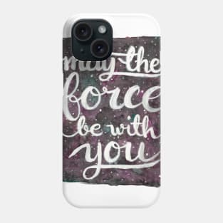 May The Force Be With You - Magenta Phone Case