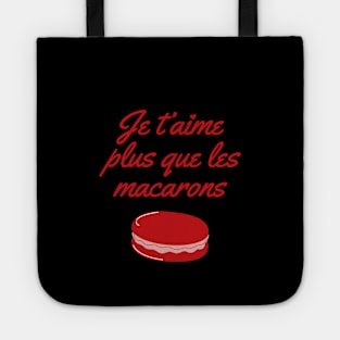 Je t'aime plus que les macarons for Valentine's Day ILY Tote