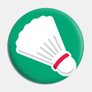 Badminton Shuttlecock Icon Pin