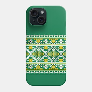 Elegant and beautiful green flower pattern Phone Case