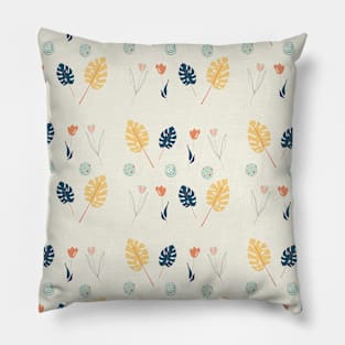 Flower and leaves pattern Pillow