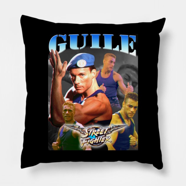 Guile Street Fighter '94 Bootleg Pillow by RetroVania