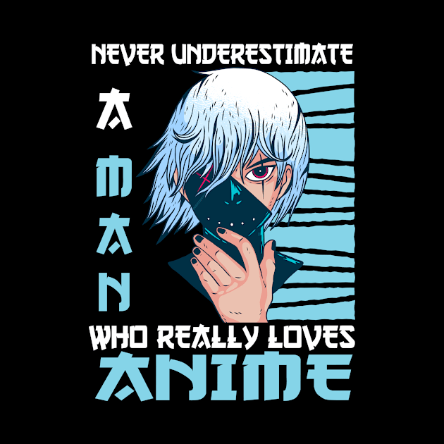 Man Who Really Loves Anime Merch Cosplay Otaku Gift Anime by TheTeeBee