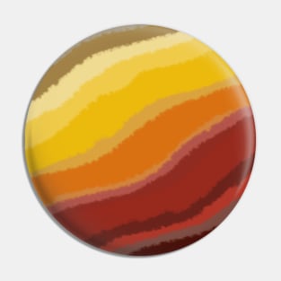 Warm Abstract Brush Strokes - Yellow Orange Red Grey Pin