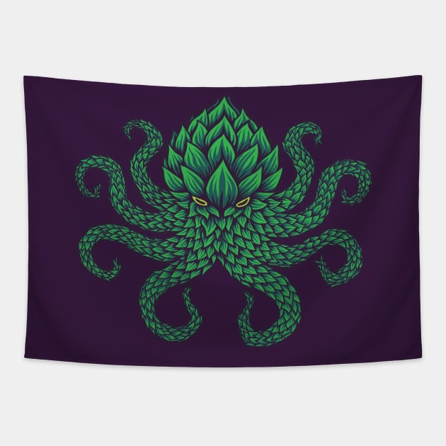 Hoptopus Tapestry by jasoncastillo