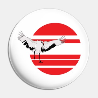 Japanese Crane Pin