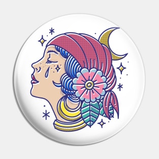 Cry girl Pin