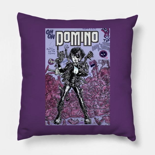 Marvel's Domino Pillow by Rudeman