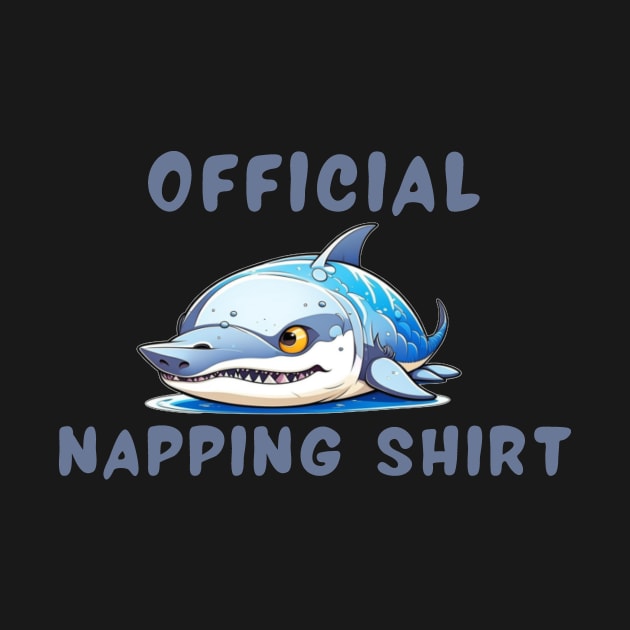 Napping shirt shark by IOANNISSKEVAS