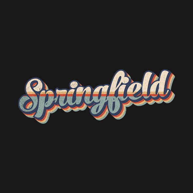 Springfield // Retro Vintage Style by Stacy Peters Art