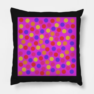 pop art polka dots pattern Pillow