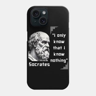 Socrates famous quote for stoicism lovers Phone Case