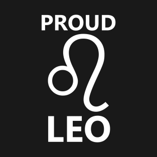 Proud Leo White T-Shirt