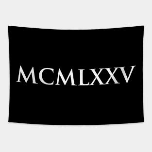 1975 MCMLXXV (Roman Numeral) Tapestry