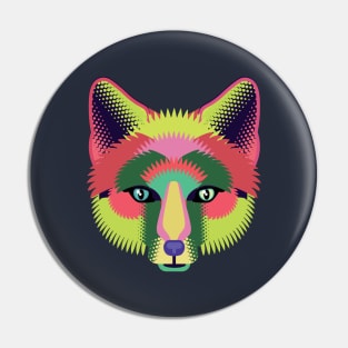 techno fox Pin
