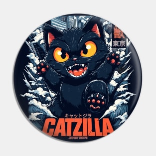 Kaiju Catzilla in japan tokyo Pin