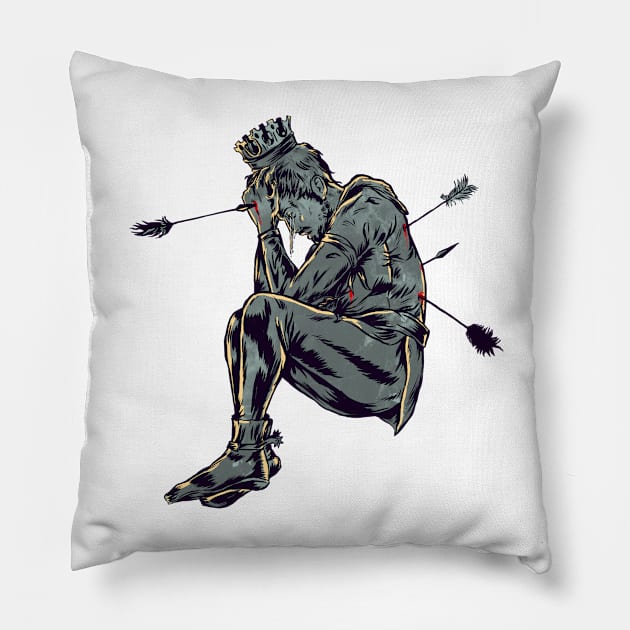 As Saint Sebastian Pillow by cucubaou