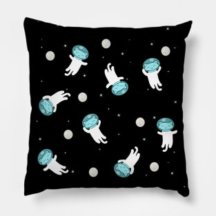 Cute little cats in space Pillow