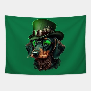 Dachshund St. Patrick's Day Tapestry