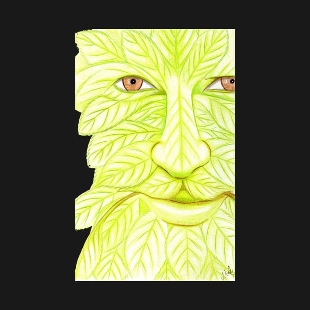 Man of the Forest, Green Man- Dark Green by EarthSoul