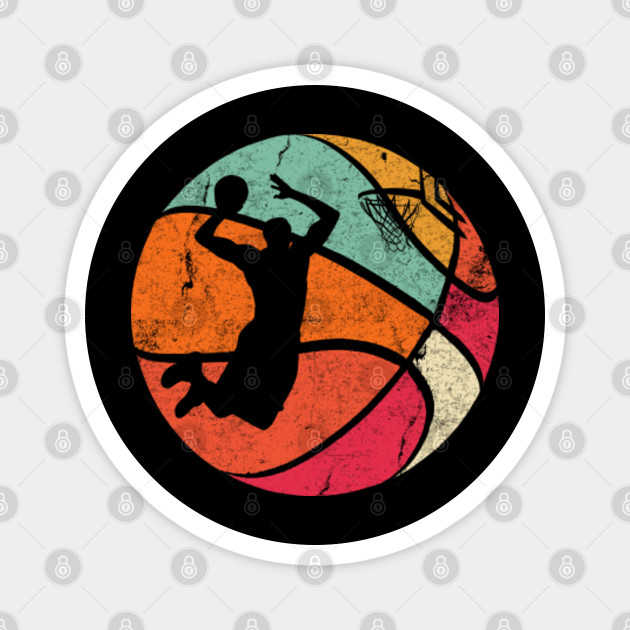 Get Wallpaper Vintage Retro Basketball Dunk 70s 80s Style Basketball Magnet Desktop Wallpaper Free