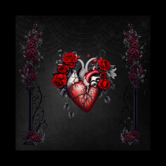 Wonderful gothic Victorian heart by Nicky2342