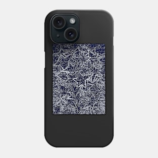 Dark Navy Blue Stars Pattern Phone Case