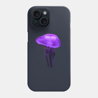 Violet Electric Jellyfish Phone Case