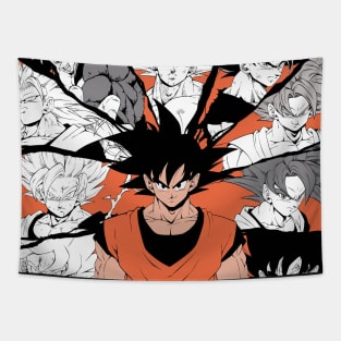 Son Goku all transformations Tapestry