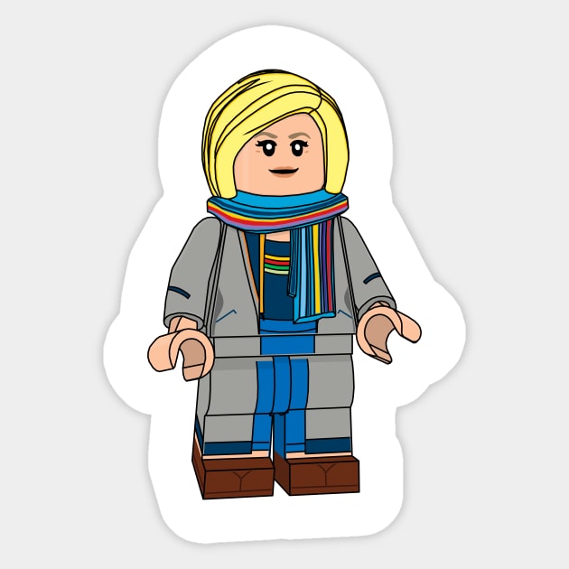 Lego Thirteenth Doctor (Resolution) Doctor Who Sticker TeePublic