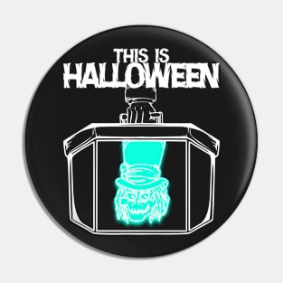 This is Halloween Hatbox Pin