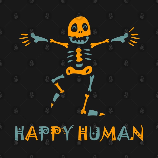 Happy human skeleton by Forart