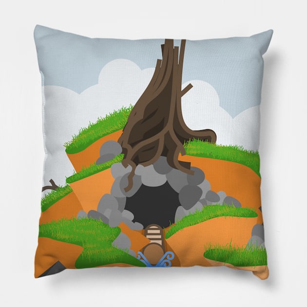 Splash Mountain Pillow by parkhopperapparel